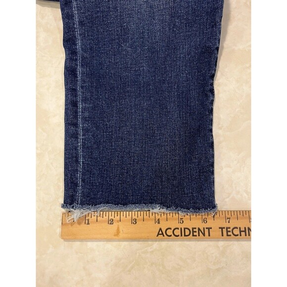 Kut from the Kloth Katy Boyfriend Jeans Womens 14W Dark Wash Blue Denim Raw Hem - Picture 12 of 12